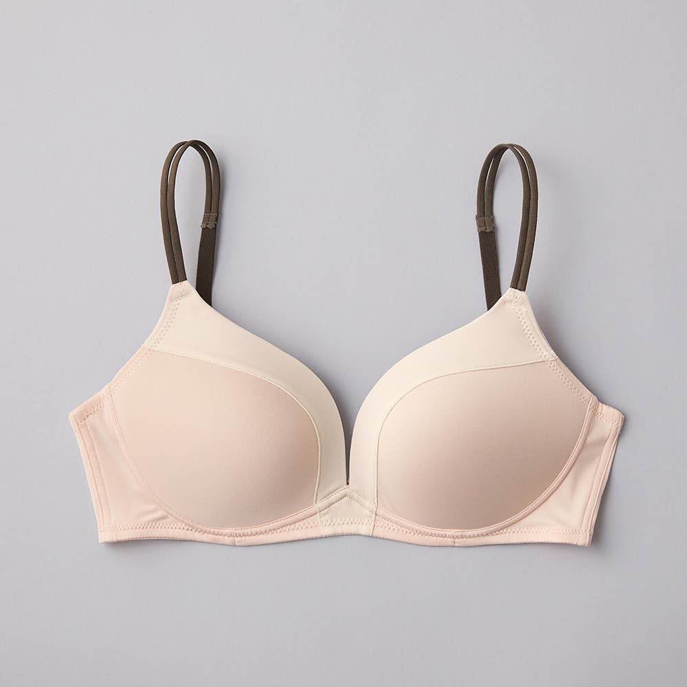 【mochibra（まる胸）】ノンワイヤーブラジャー【SALE】 JB6034EC アンティックローズ