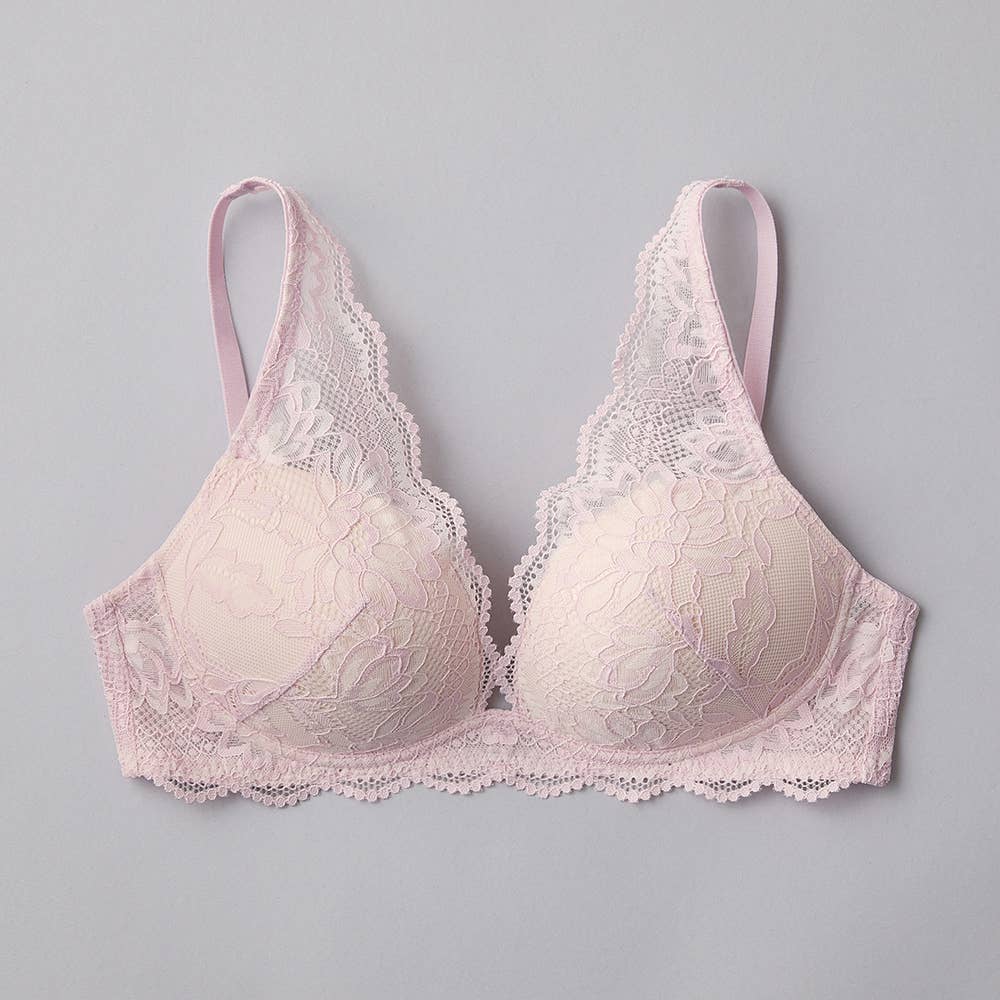 【ふわっと盛れる】ワイヤレスブラジャー【SALE】 JB6035EC ライラック