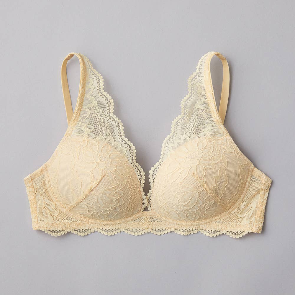 【ふわっと盛れる】ワイヤレスブラジャー【SALE】 JB6035EC スィートイエロー