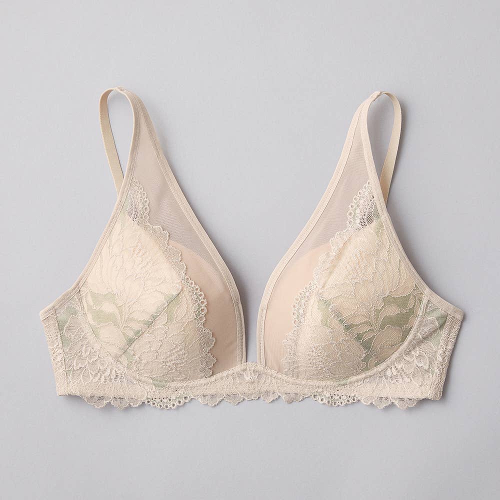 【サイドすっきり】ノンワイヤーブラジャー【SALE】 JB6036EC ミストグレー