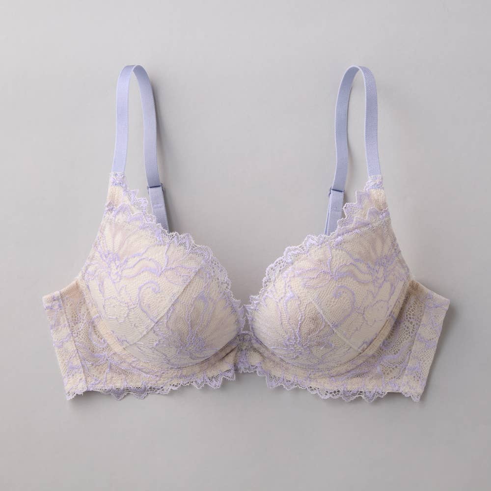 【神業盛】3/4カップワイヤーブラジャー JB6044H ブルーミスト