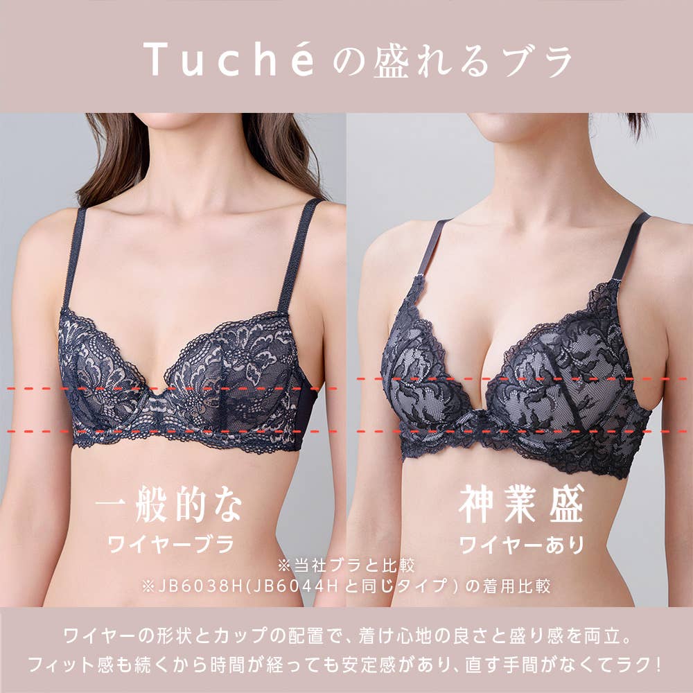 【神業盛】3/4カップワイヤーブラジャー JB6044H E6