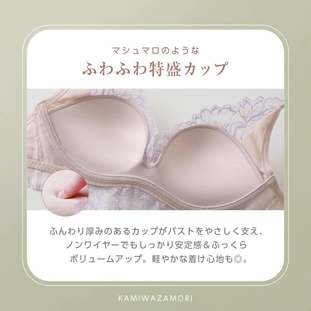 【神業盛】ノンワイヤーブラジャー JB6045H E2