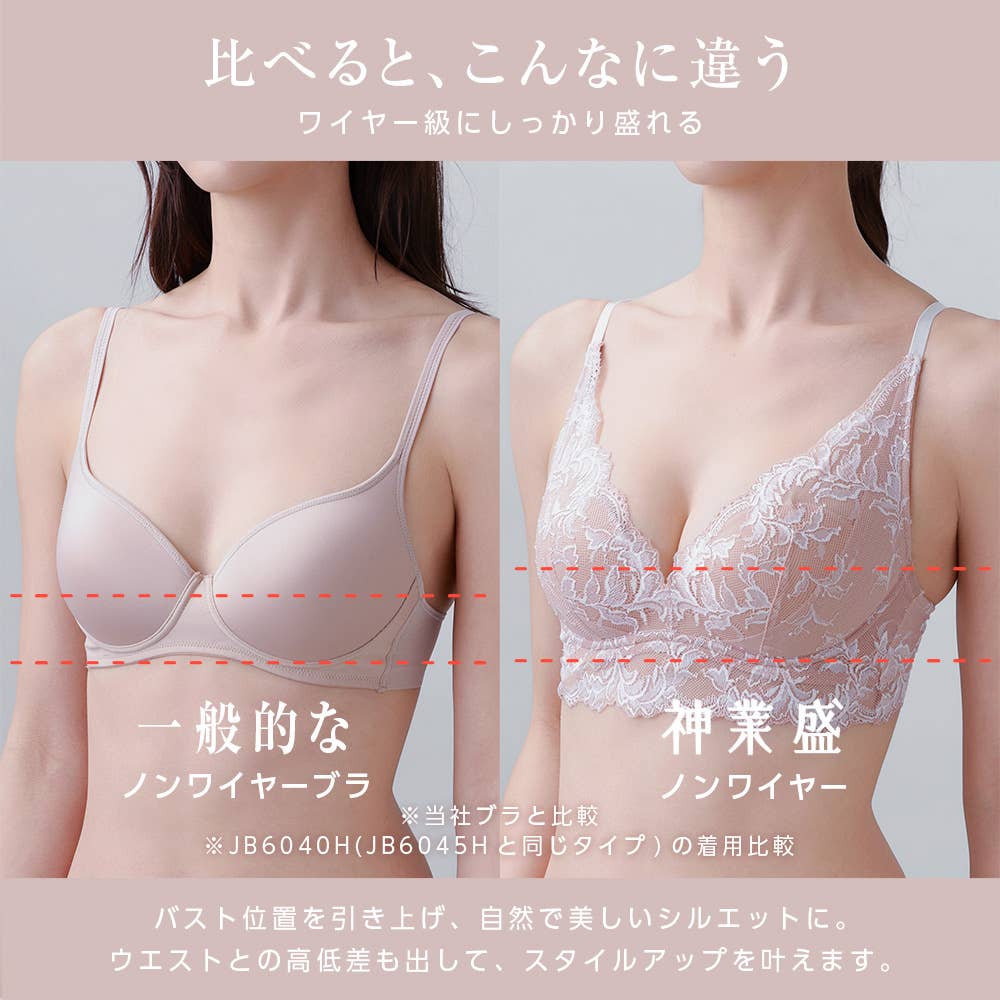 【神業盛】ノンワイヤーブラジャー JB6045H E3