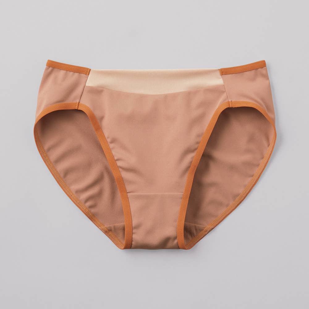 【mochibra（まる胸）】ハーフショーツ【SALE】 JS1056EC シナモンベージュ