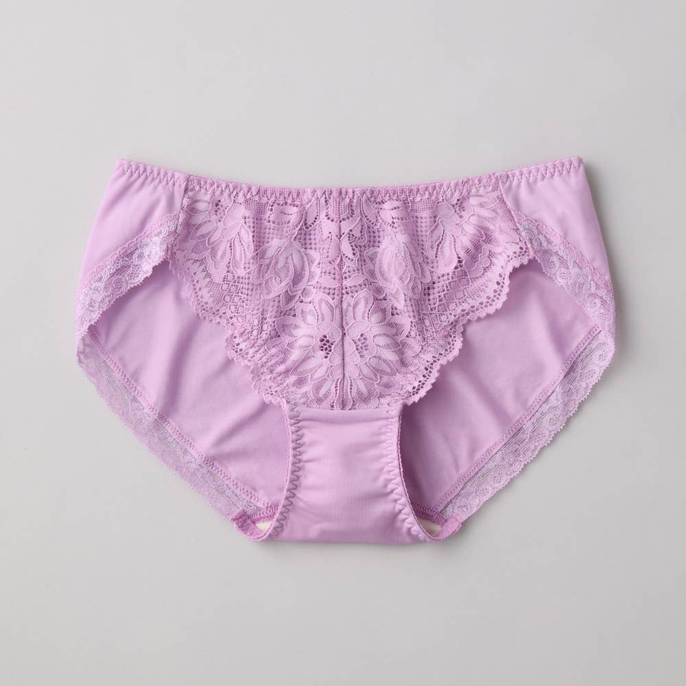 【ふわっと盛れる】ハーフショーツ【セット割対象】 JS1057H パープル