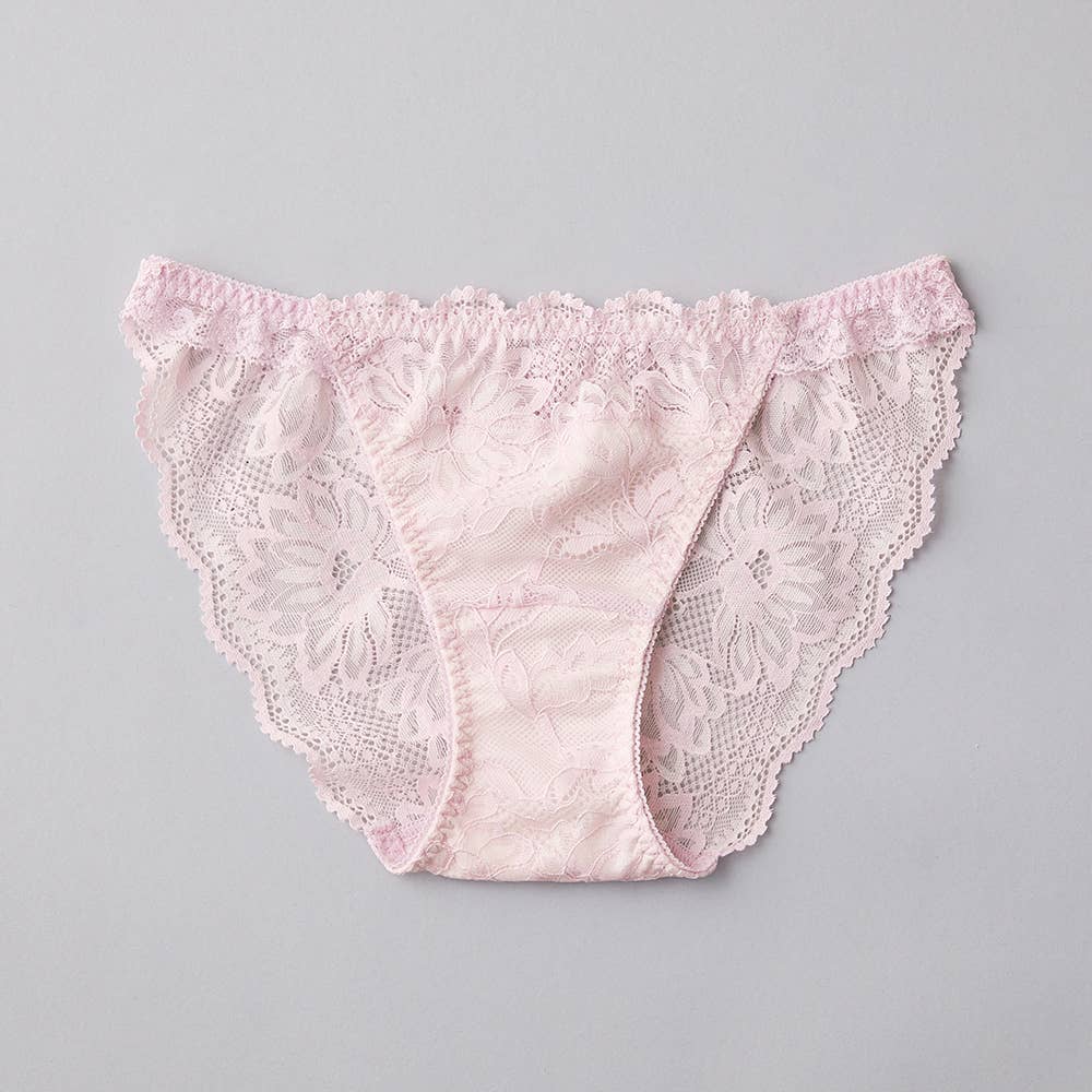 【ふわっと盛れる】総レースハーフショーツ【SALE】 JS1058EC ライラック
