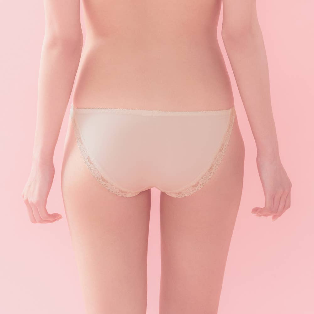 【谷間盛】ノンワイヤーブラジャー&ハーフショーツ(レースタイプ) JW6001P E11