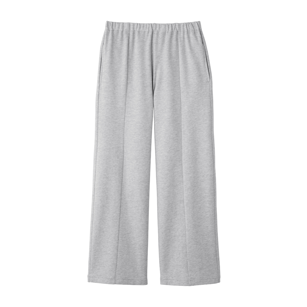 綿混 ミニ裏毛 ルームウェア 長パンツ ワイド【SALE】 BE4014 グレー