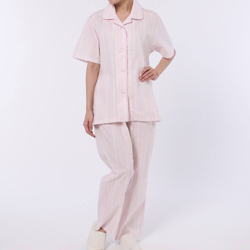 パジャマ 半袖長パンツ レディース M ピンク レディース パジャマ 半袖長パンツ レディース M ピンク レディース