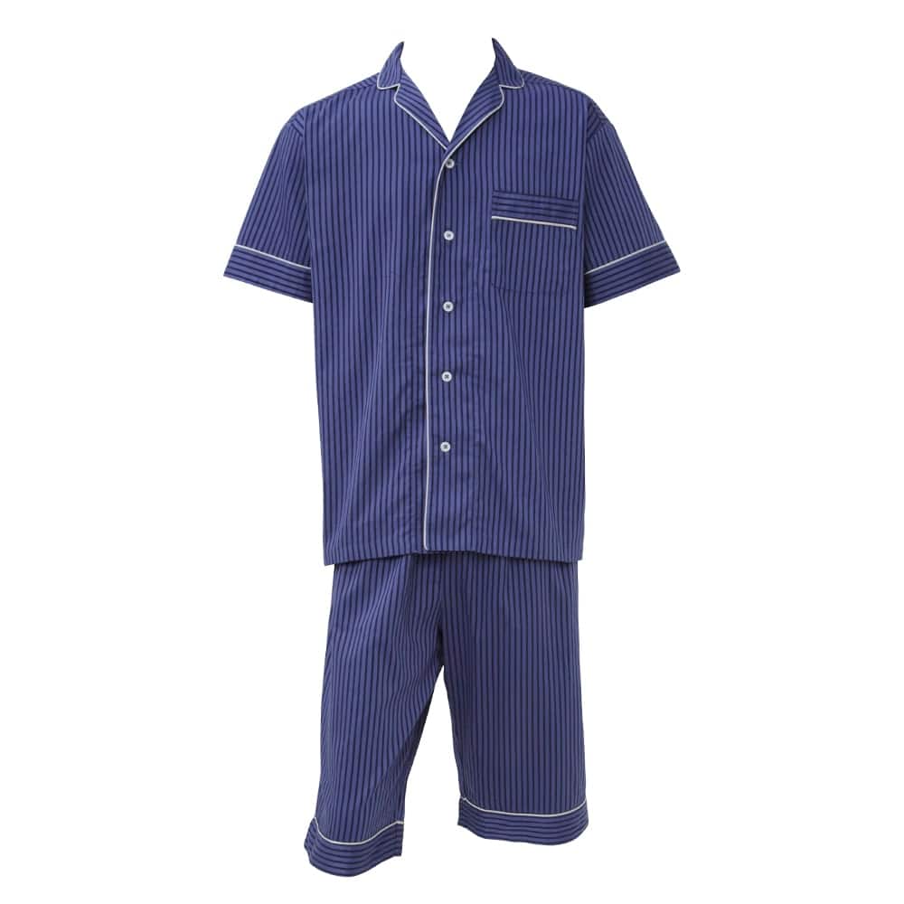 パジャマ 半袖６分丈パンツ【送料無料】【SALE】 GM1021 :メンズ パジャマ ・部屋着・ルームアイテム