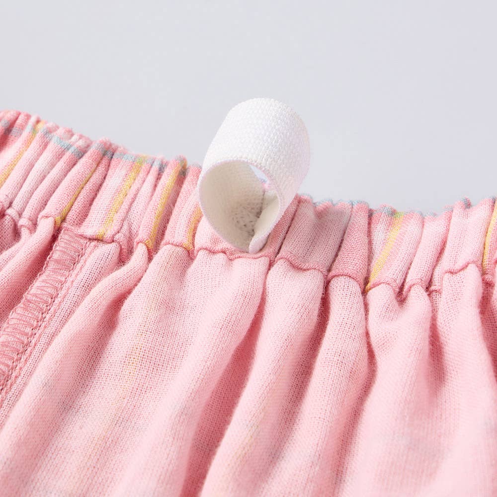 【綿100・ダブルガーゼ】 チェック柄 長袖 長パンツ パジャマ 上下セット MD8296 E1