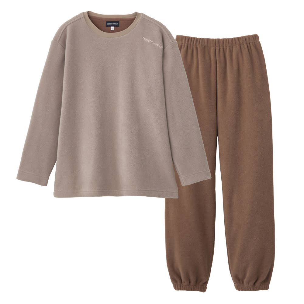 フリース ルームウェア 長袖長パンツ MF6083 グレー