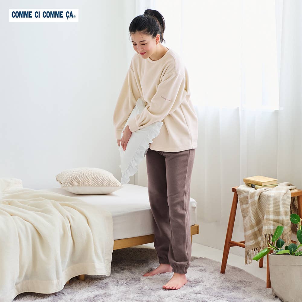 【裏起毛】フリース 長袖長パンツ ルームウェア
