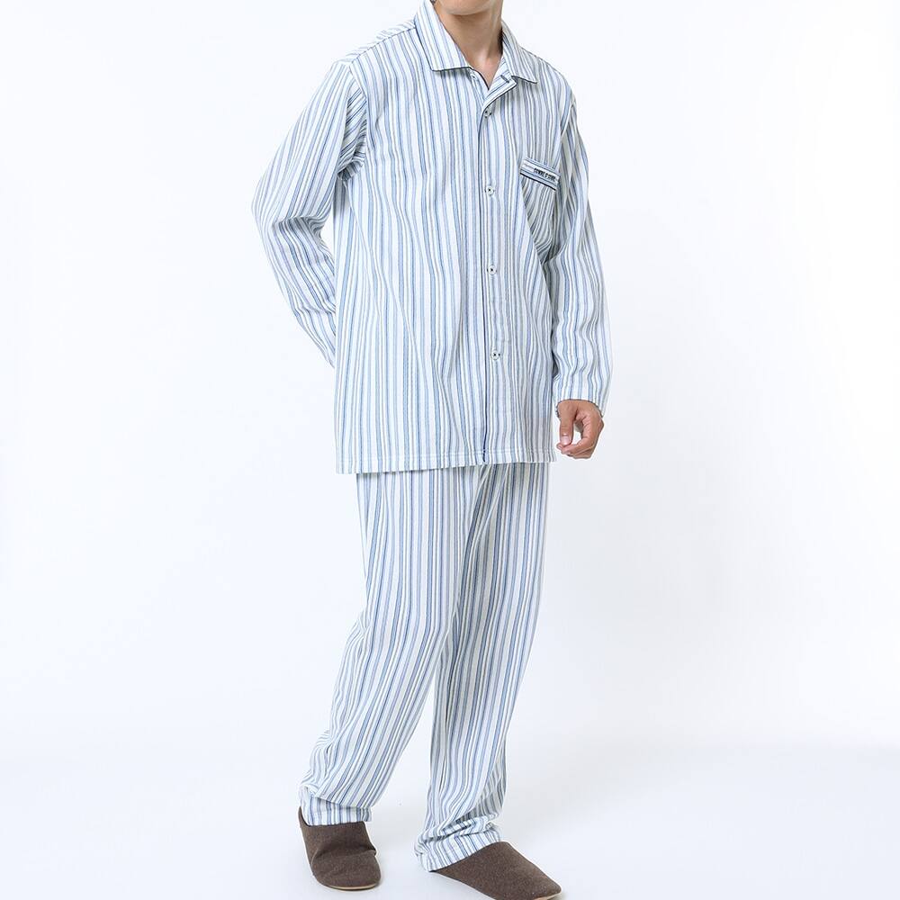 パジャマ 長袖長パンツ メンズ Sale M ブルー メンズ パジャマ 長袖長パンツ メンズ Sale M ブルー メンズ