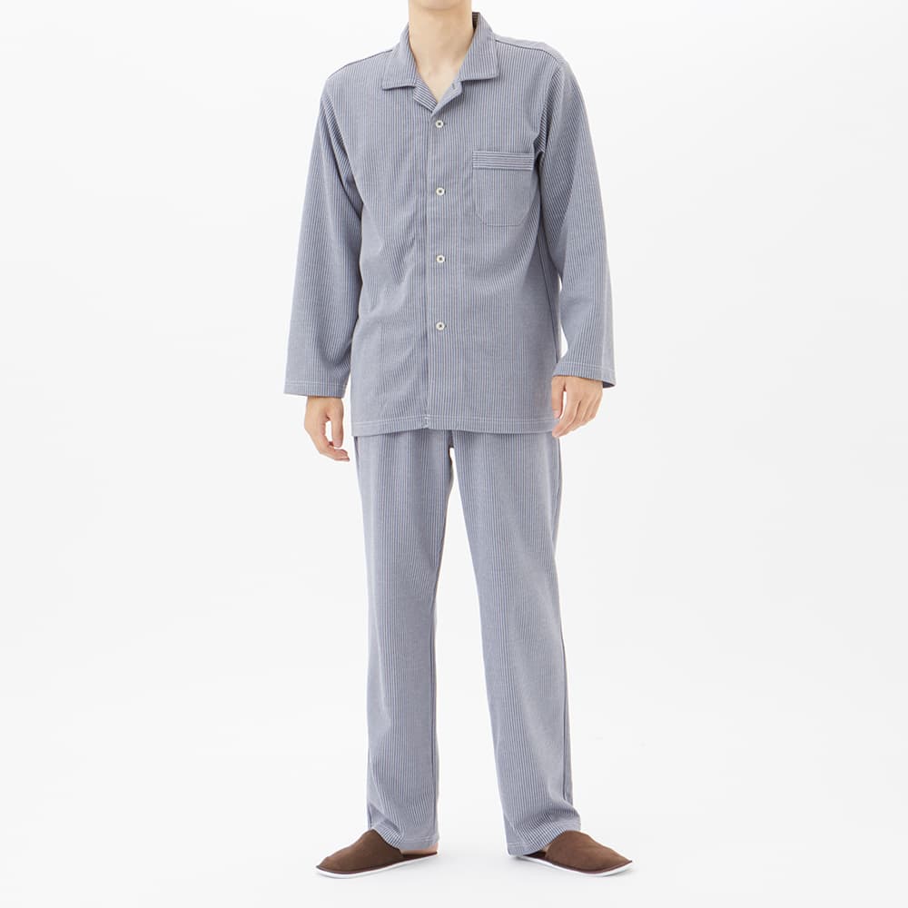 綿混ダンボールニット】 パジャマ 長袖長パンツ【SALE】 MJ6592