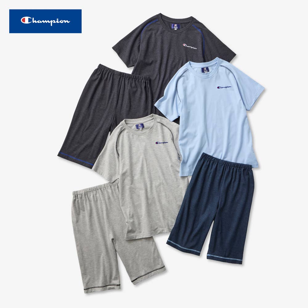 【Champion・綿混】子供 ルームウェア 半袖半パンツ