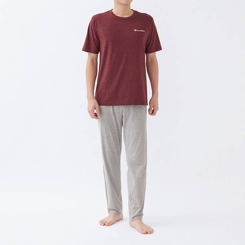 【 綿混 天竺 ルームウェア 】 半袖長パンツ【SALE】