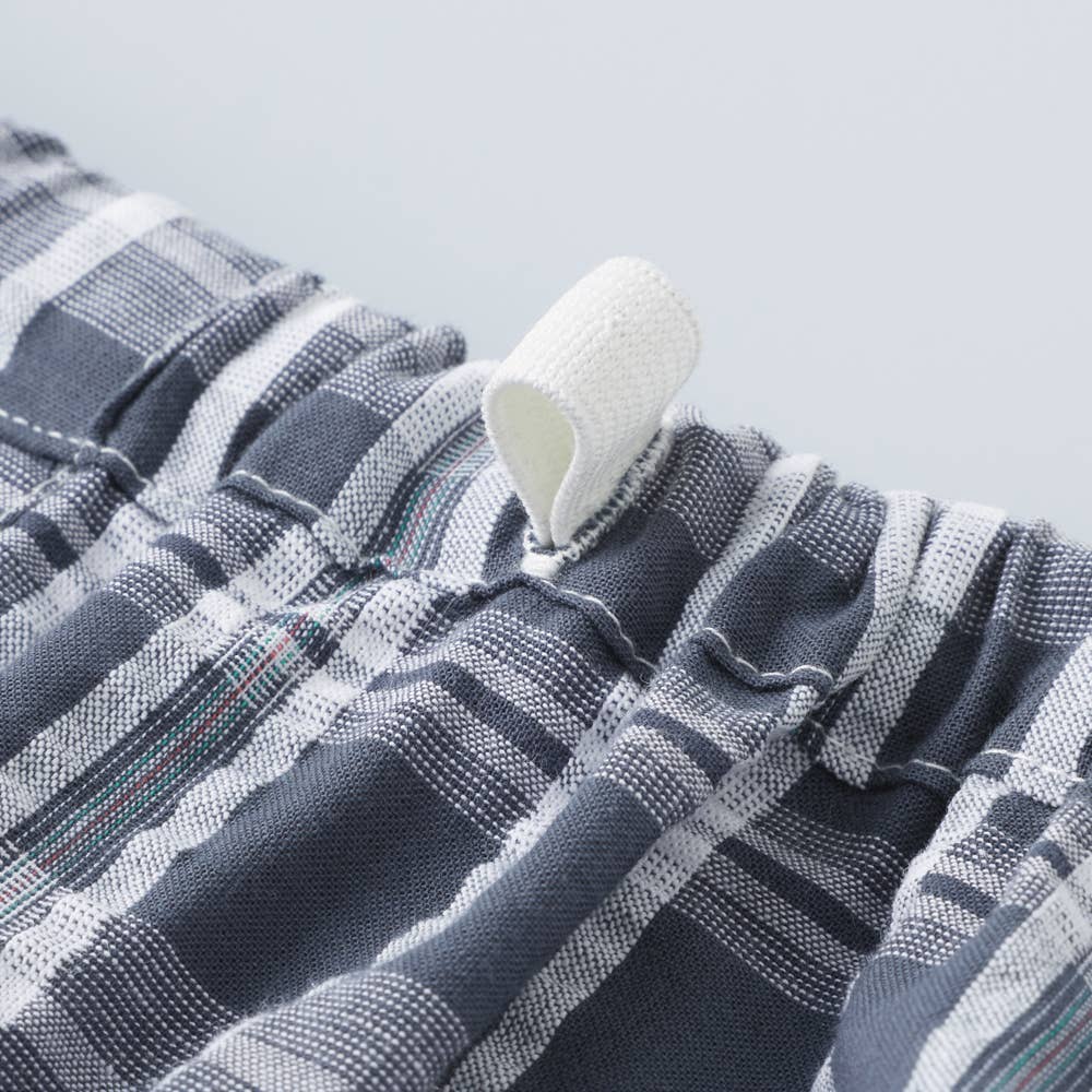 綿100% 先染サッカー パジャマ 長袖長パンツ SF2046 E2