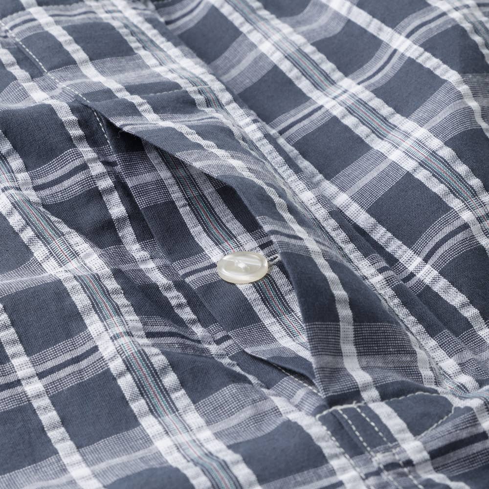 綿100% 先染サッカー パジャマ 長袖長パンツ SF2046 E3