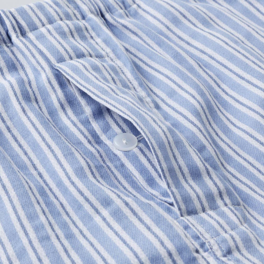 【部屋干しOK】綿100% ダブルガーゼ 長袖長パンツ パジャマ SF2106EC E2