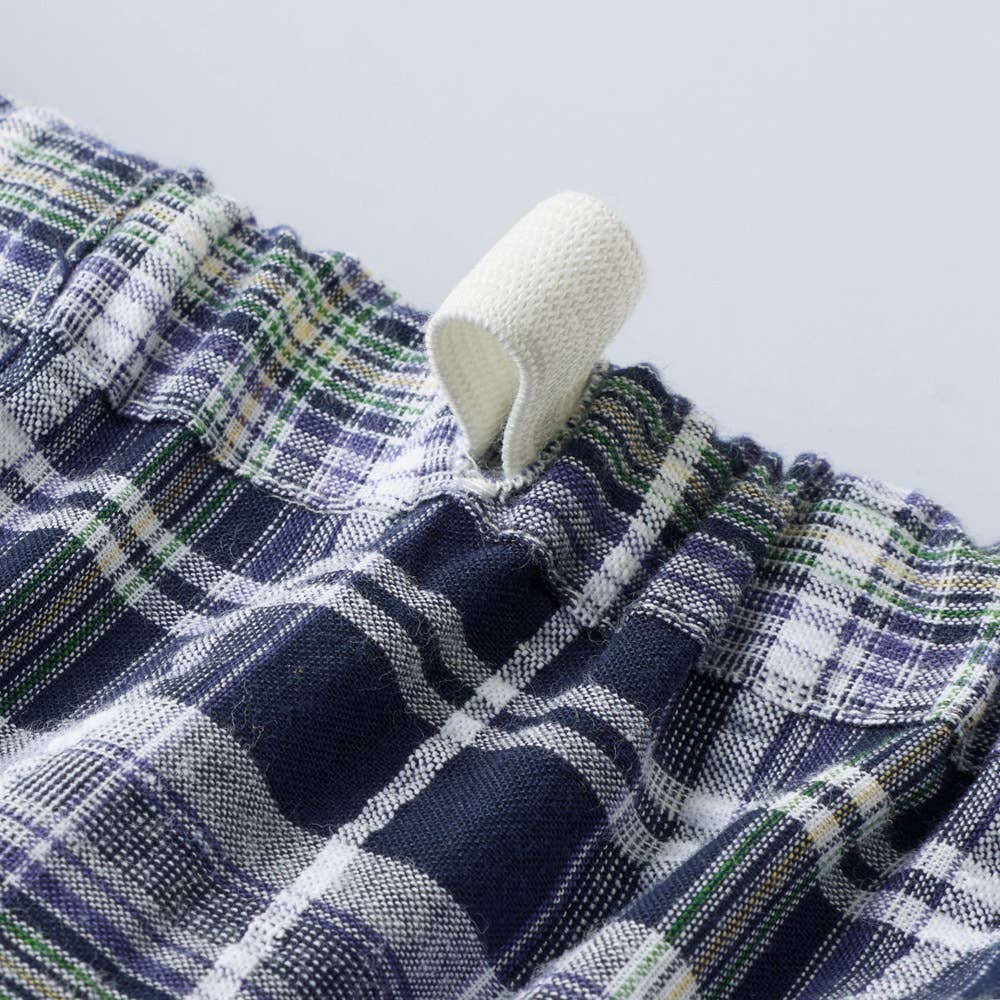 綿100% 先染サッカー パジャマ 長袖長パンツ SF2126 E1