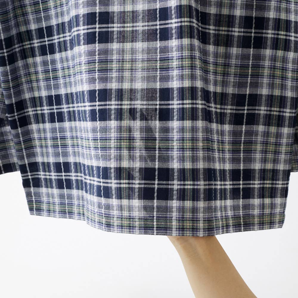 綿100% 先染サッカー パジャマ 長袖長パンツ SF2126 E3