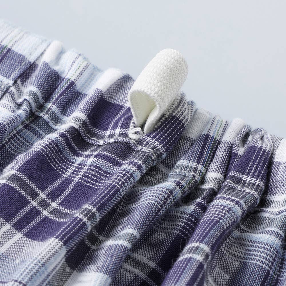 綿100% 先染サッカー パジャマ 長袖長パンツ SF2136 E1