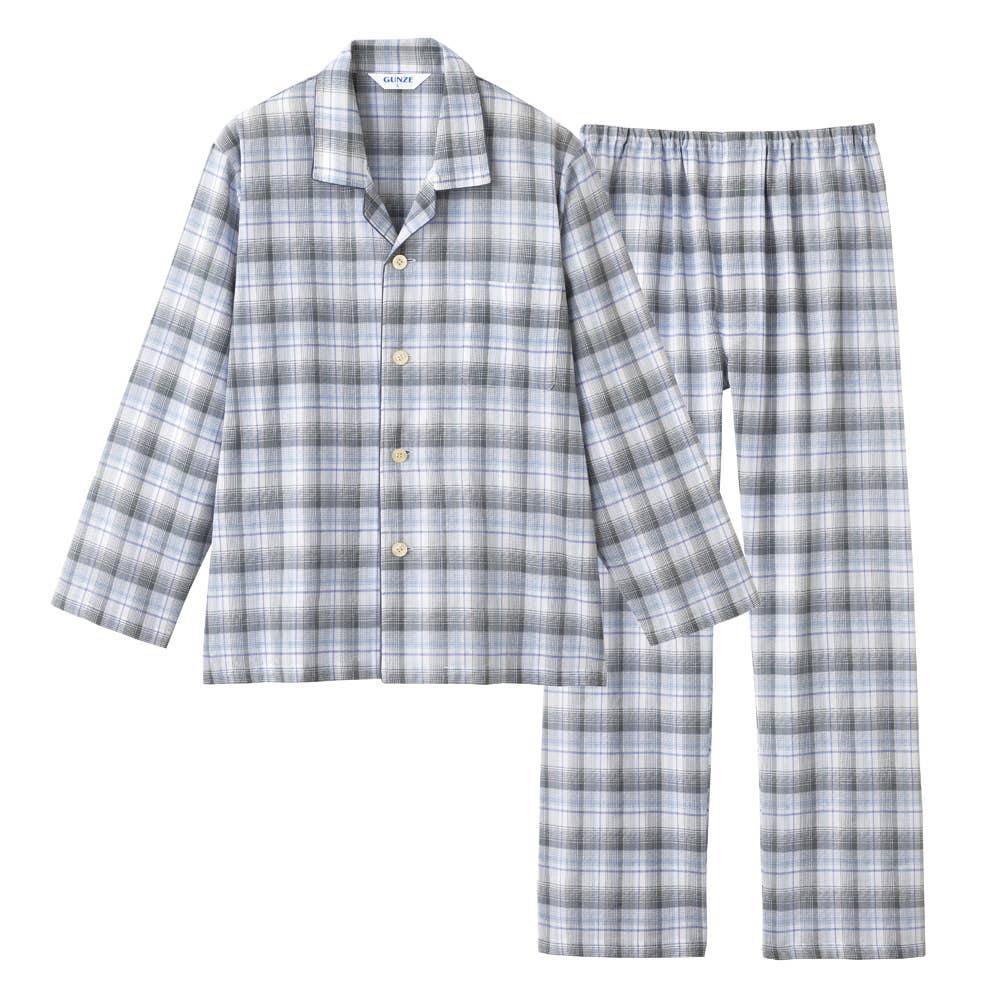 100% cotton woven pajamas, long sleeves and pants, SF2225, grey