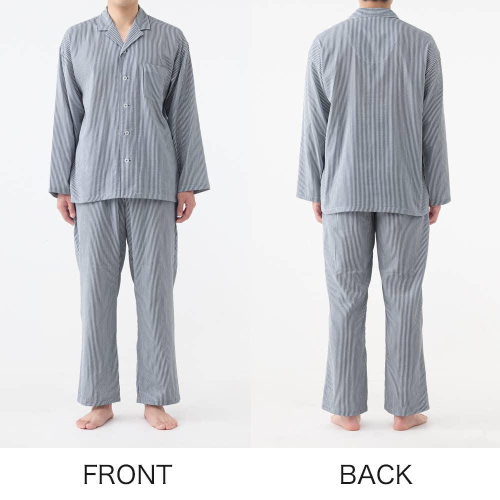 【アセドロン】 汗むれ軽減 Wガーゼパジャマ 長袖長パンツ【送料無料】 SF4554 E10