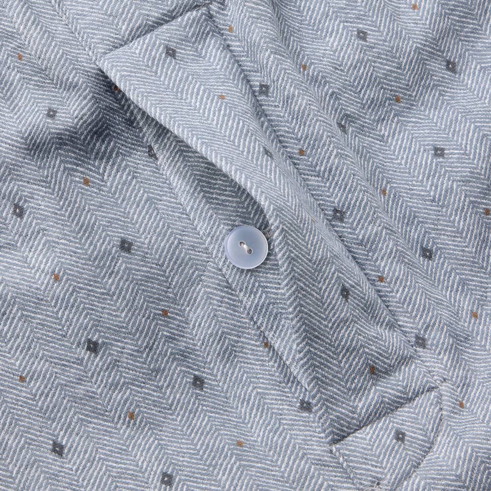 【肌側綿100%】ソフトキルト 長袖長パンツ テーラーパジャマ SG4125EC E5