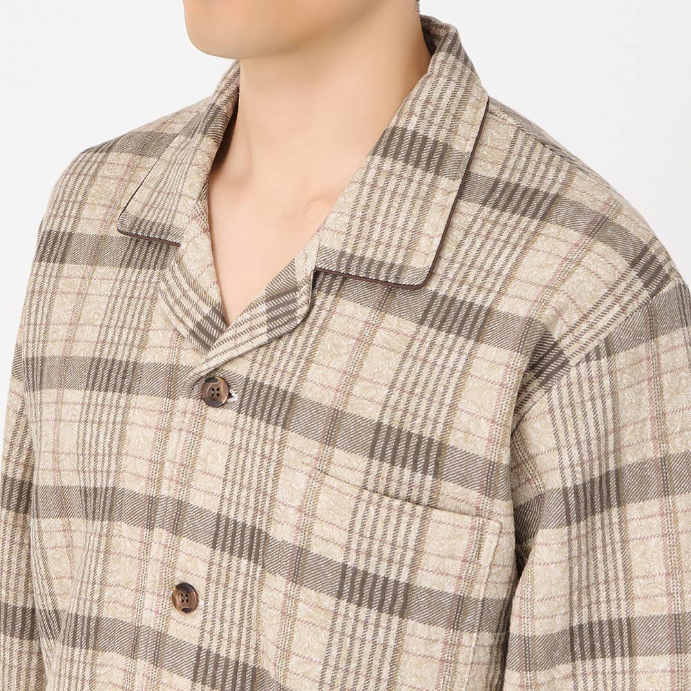 【極暖】スーパーバルキー 長袖長パンツ テーラーパジャマ【送料無料】 SG4255EC E2