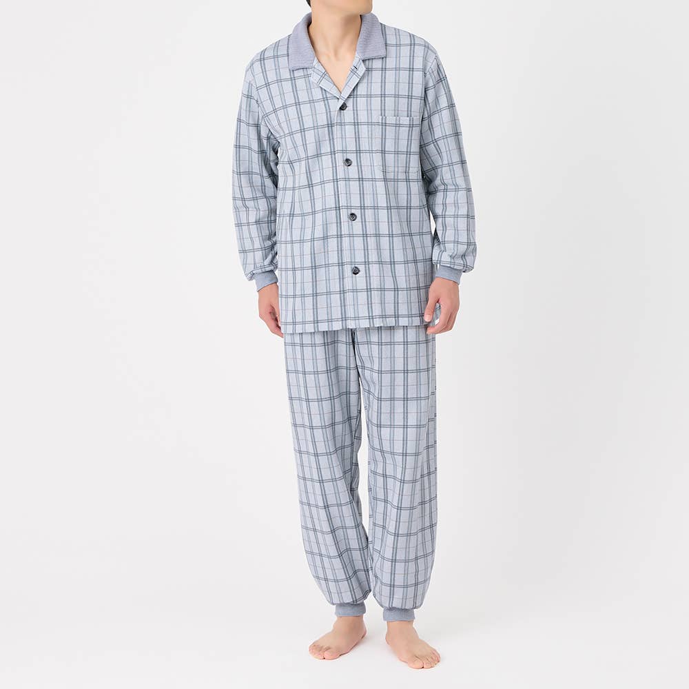 極暖 パジャマ まるで魔法瓶 長袖長パンツ【送料無料】 SG4295 グレー