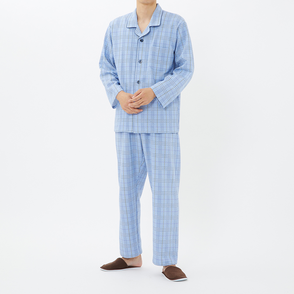 グンゼ 京都捺染 パジャマ 長袖長パンツ メンズ Sale Sg4342 メンズ パジャマ ルームウェア