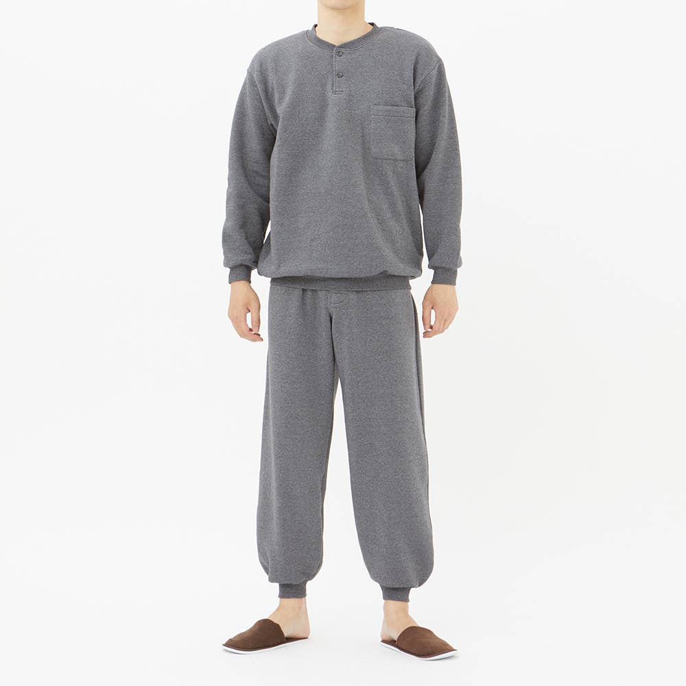 パイル裏起毛 ルームウェア 長袖長パンツ メンズ Sale Sg4521w メンズ パジャマ ルームウェア