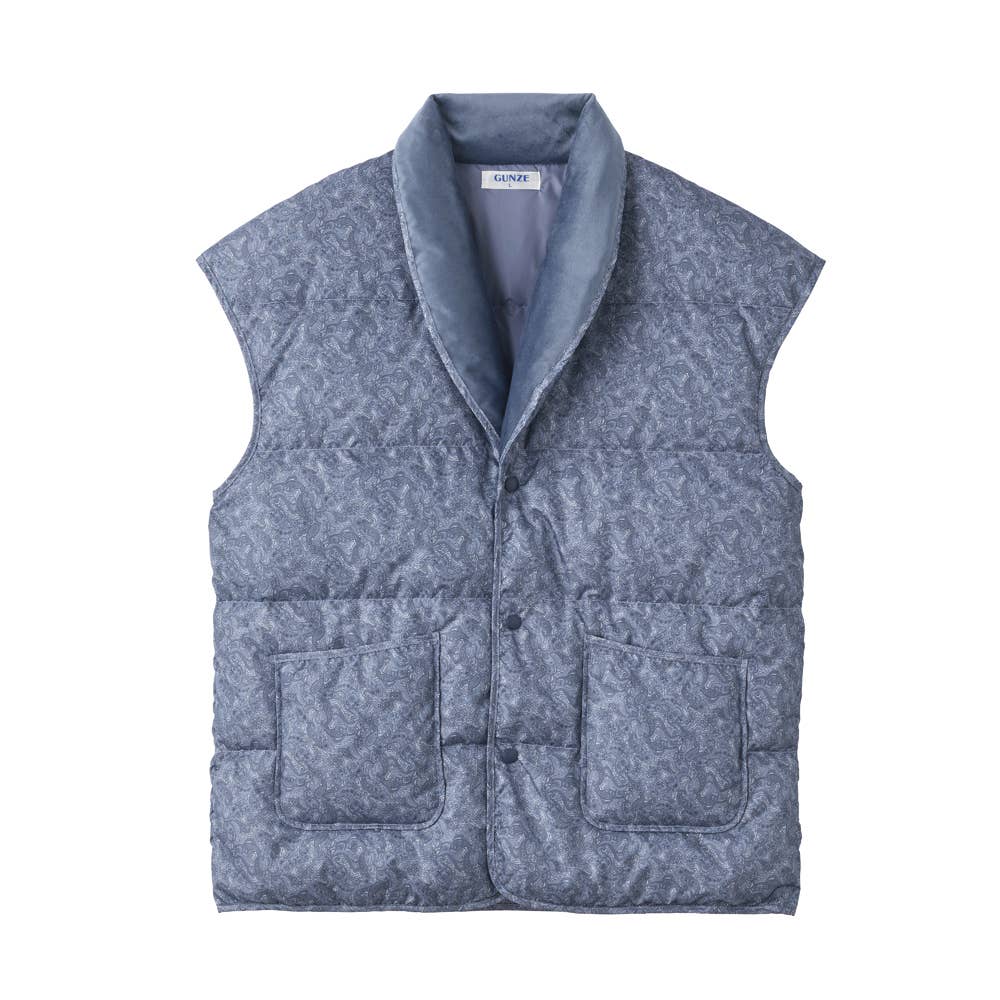 【羽織物】羽毛ベスト SK4475EC ブルー