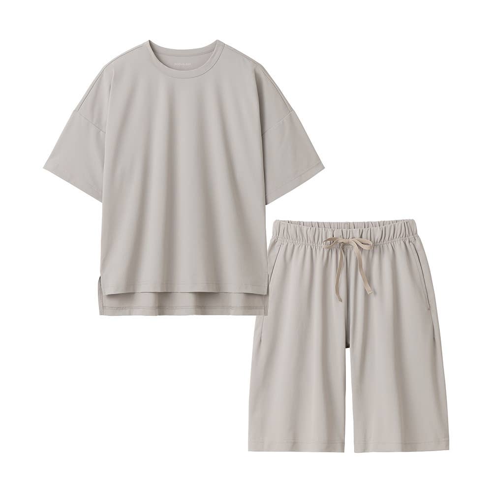 【SCiENSLEEP】サイエンスリープ リカバリーウェア 半袖半パンツ上下セット(男女兼用)【送料無料】 SR100EC グレージュ