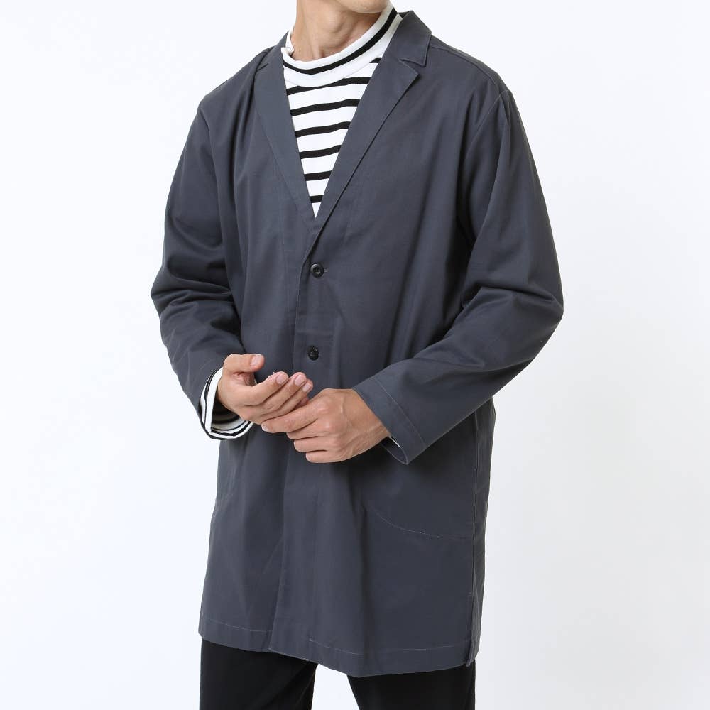 羽織物 長袖チェスターガウン メンズ Sale M ベージュ メンズ