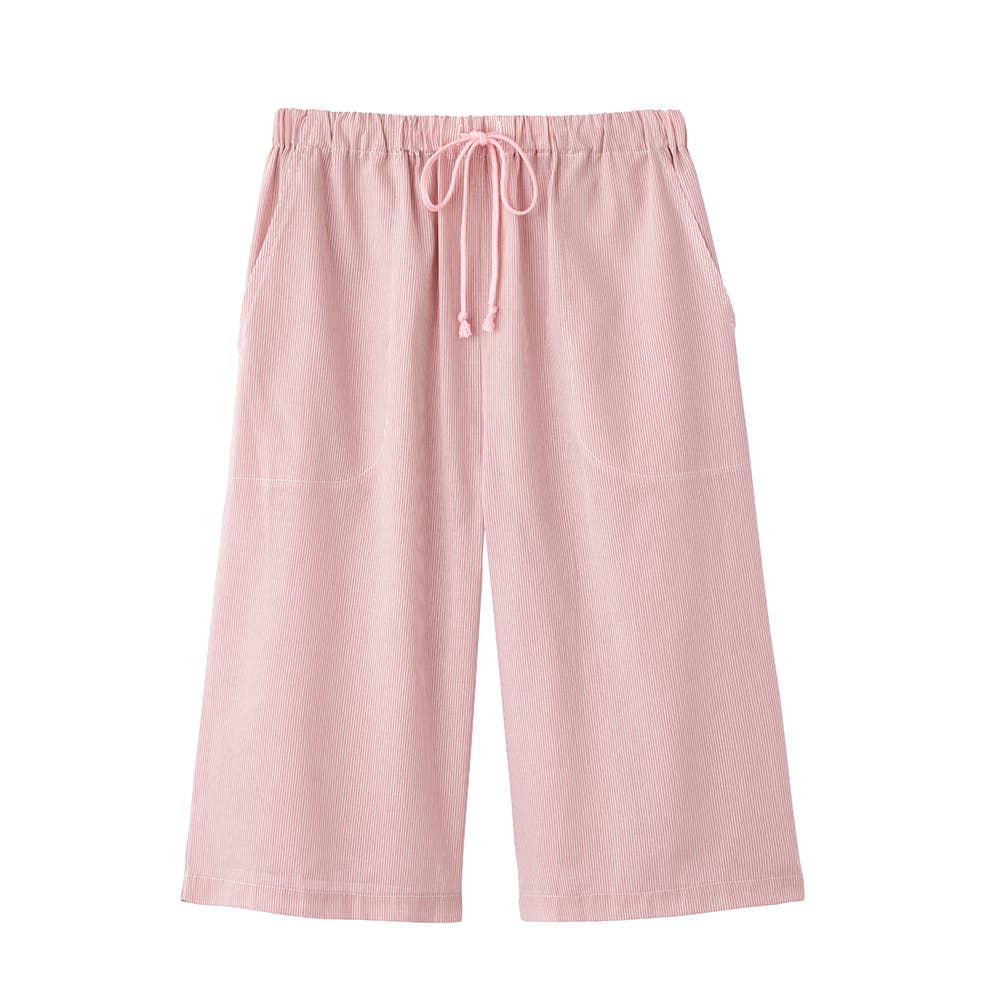 【アセドロン】 改質レーヨン 布帛 ルームウェア ６分丈パンツ TB1095 ピンク