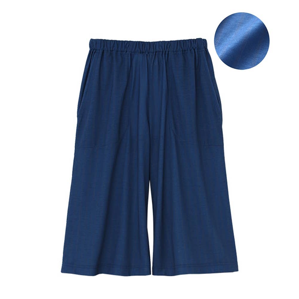 ワイドパンツ ６分丈 レディース Te3011 レディース