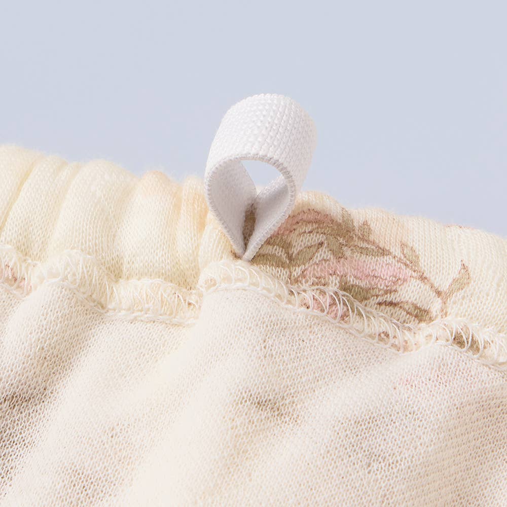 【全身保温】発熱ソフトキルト 長袖長パンツ フェミニンパジャマ TG4205 E4