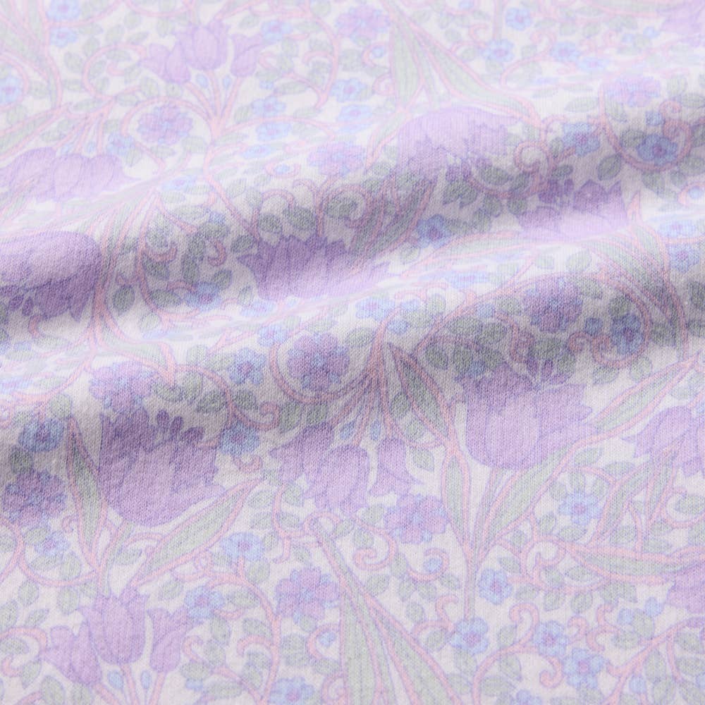 【極暖・綿100%】厚手スムース 長袖長パンツ ノーカラーパジャマ【送料無料】 TG4235EC E5