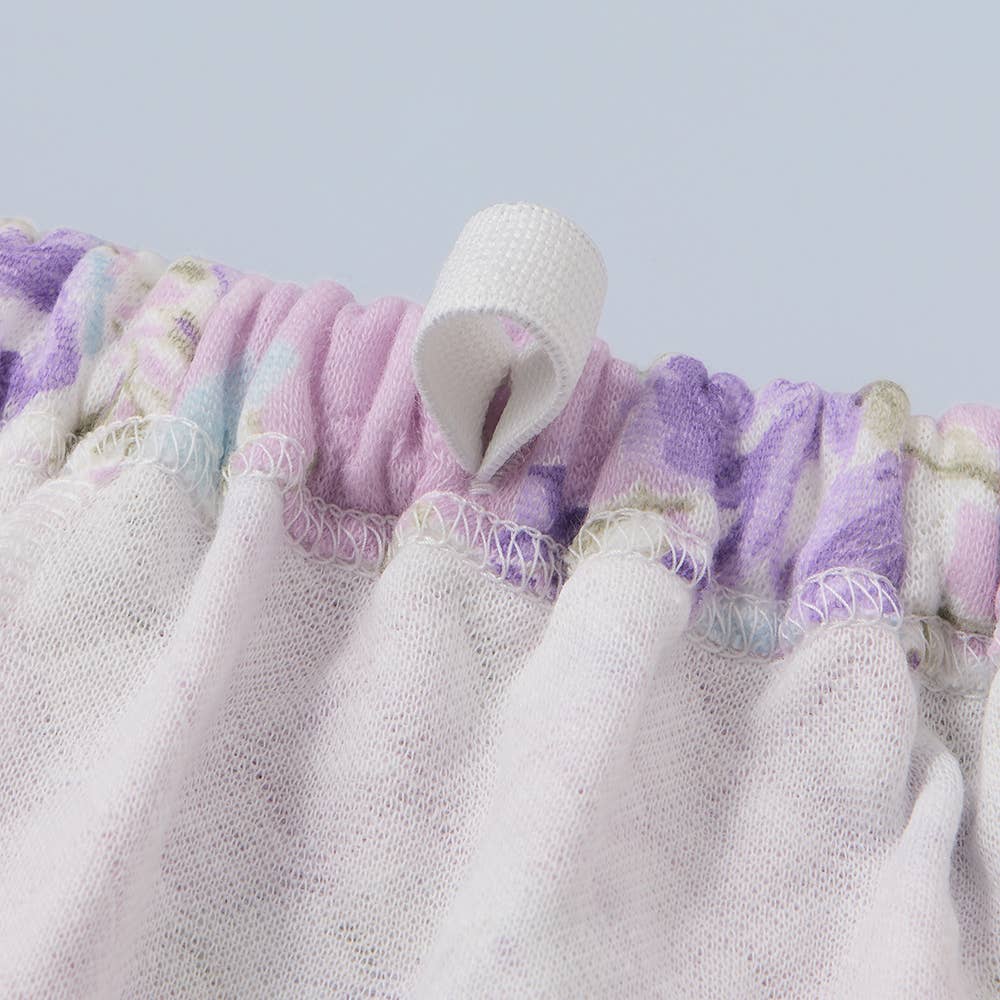 【京都捺染・綿混】ダイヤキルト 長袖長パンツ フェミニンパジャマ【送料無料】 TG4335 E4