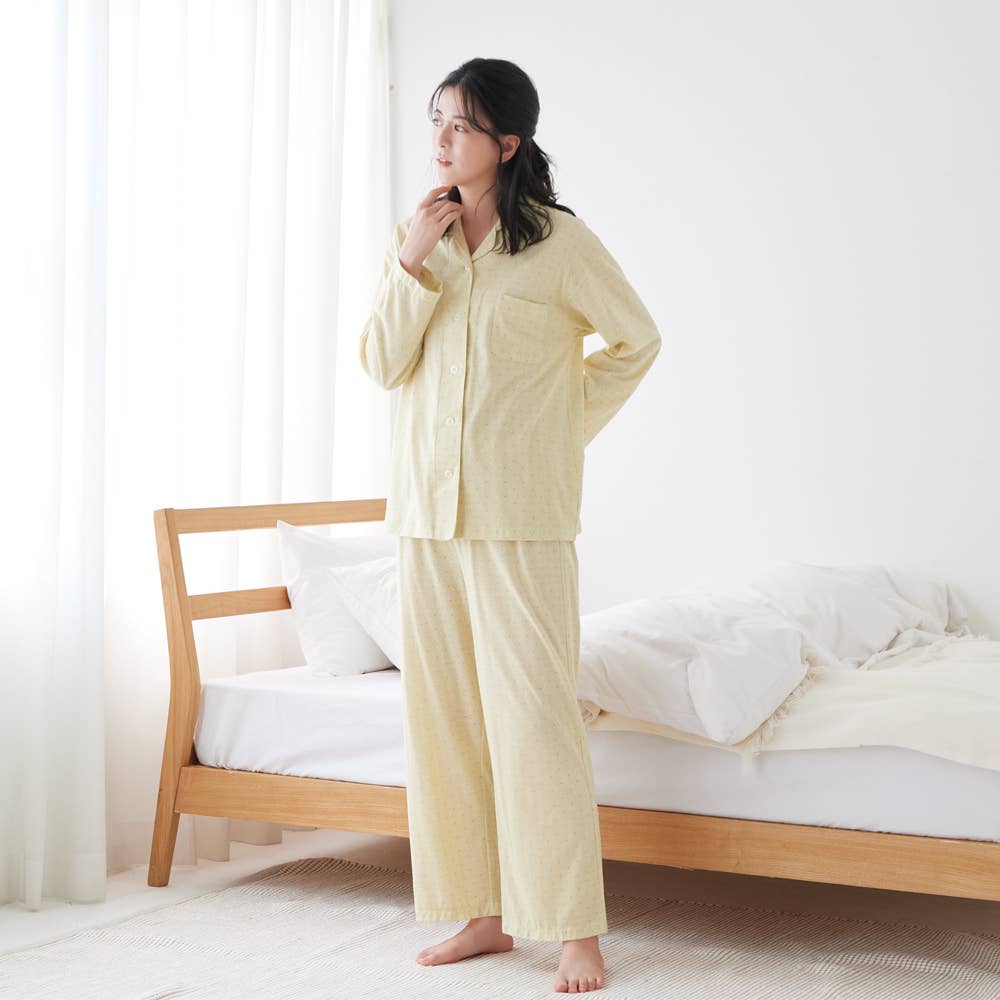 【アセドロン】天竺 長袖長パンツ パジャマ TG4605EC クリーム