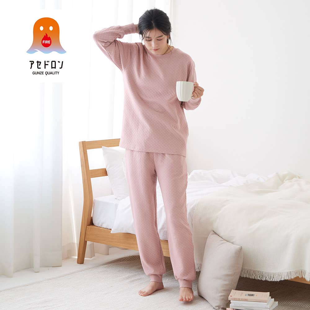 【ファイヤーアセドロン】ダイヤキルト 長袖長パンツ ルームウェア【送料無料】