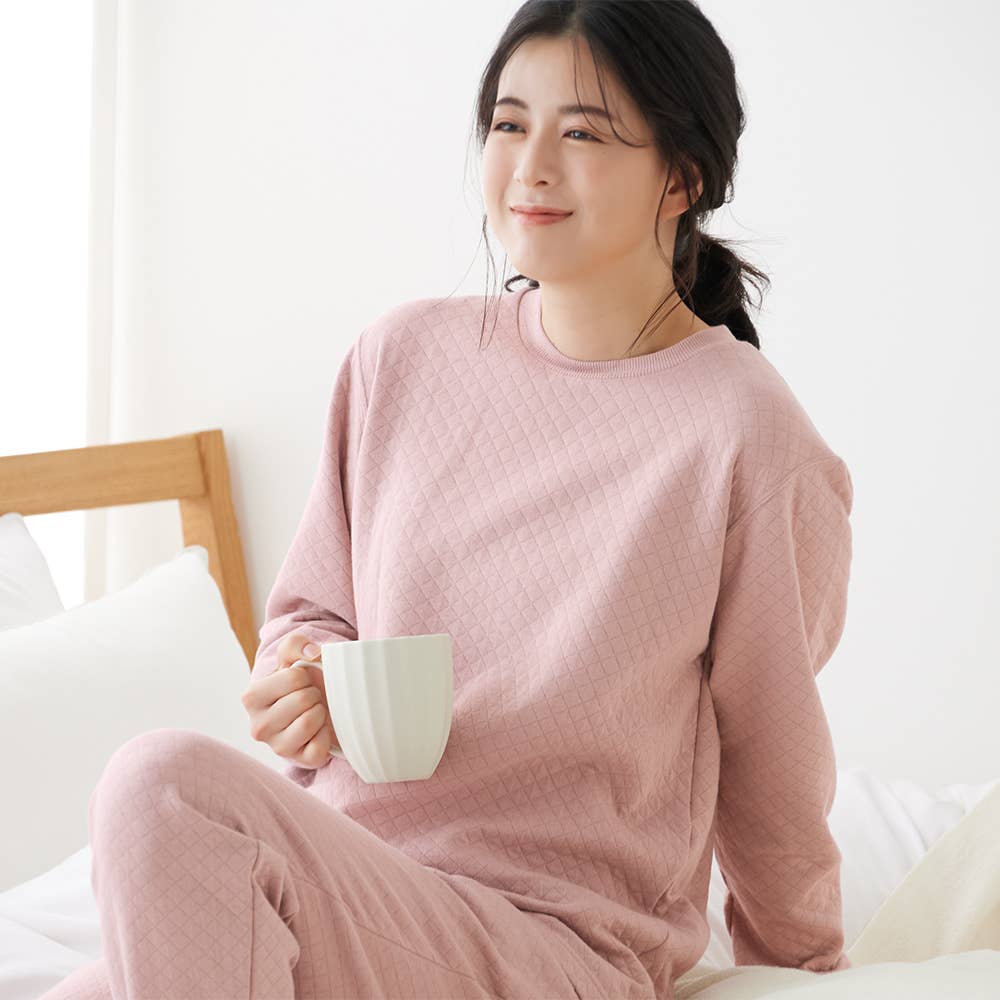 【ファイヤーアセドロン】ダイヤキルト 長袖長パンツ ルームウェア【送料無料】 TG4625 E10