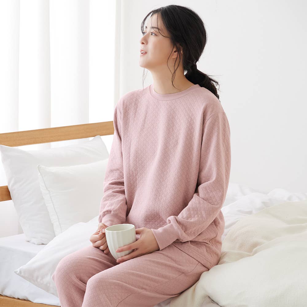 【ファイヤーアセドロン】ダイヤキルト 長袖長パンツ ルームウェア【送料無料】 TG4625 E9