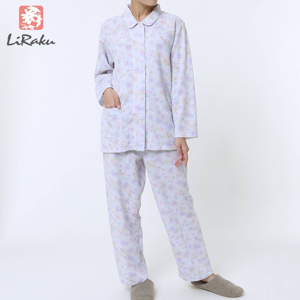 パジャマ 長袖長パンツ レディース Sale M ピンク レディース