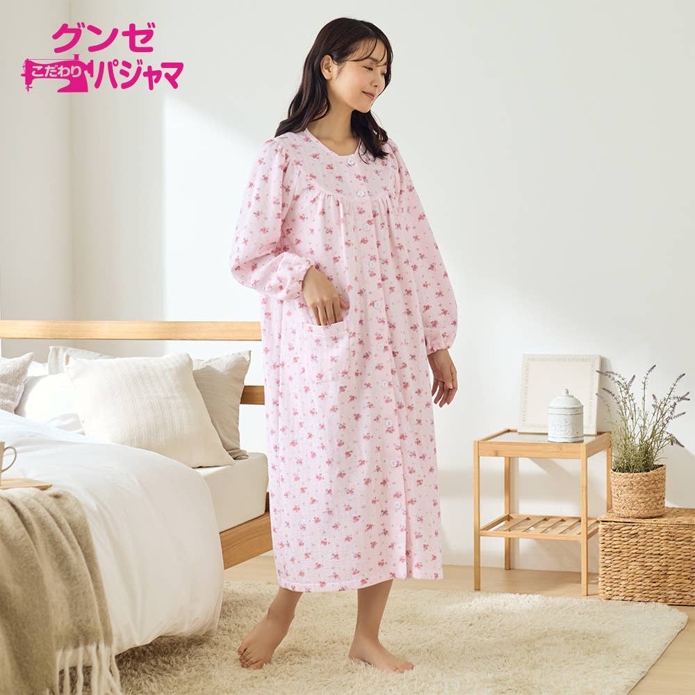 【らくらく応援】 キルト ネグリジェ
