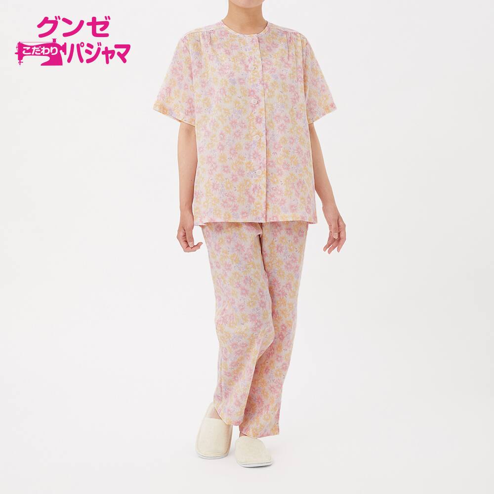 ⑦レディース パジャマ Ｍサイズ 半袖・長パンツ 綿１００％ 通販
